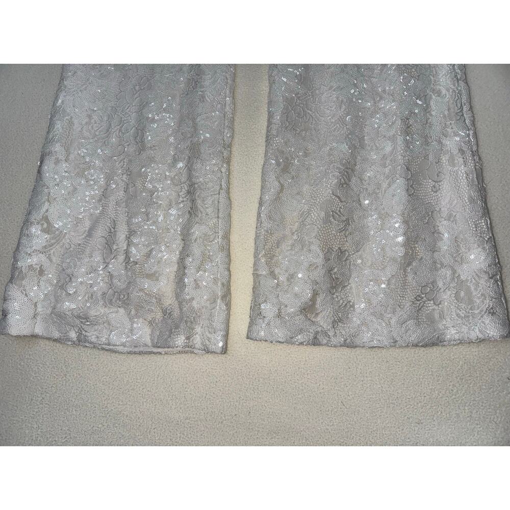 NWT 12th Tribe White Maddox Lace Sequin pants Womens Small - Picture 5 of 12